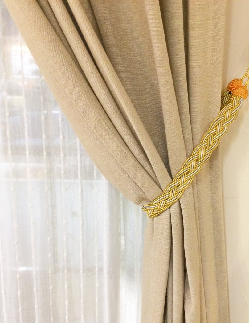 amazon com home queen hand braided curtain tie back buckle holdback drapery curtain tiebacks 2 rope belt curtain tie with 2 metal hooks