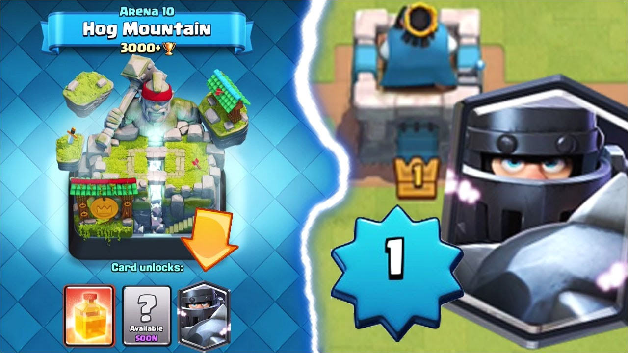 clash royale arena 10 hog mountain push