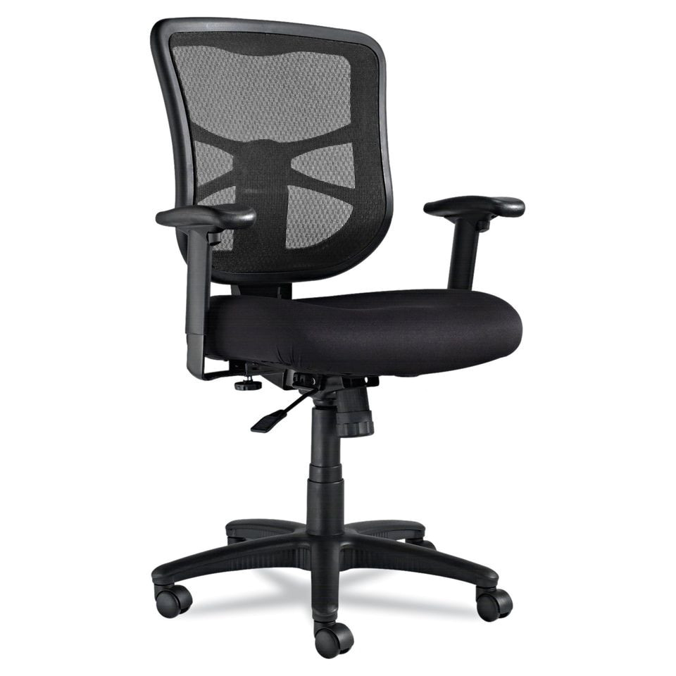 alera elusion series mesh mid back swivel tilt chair black