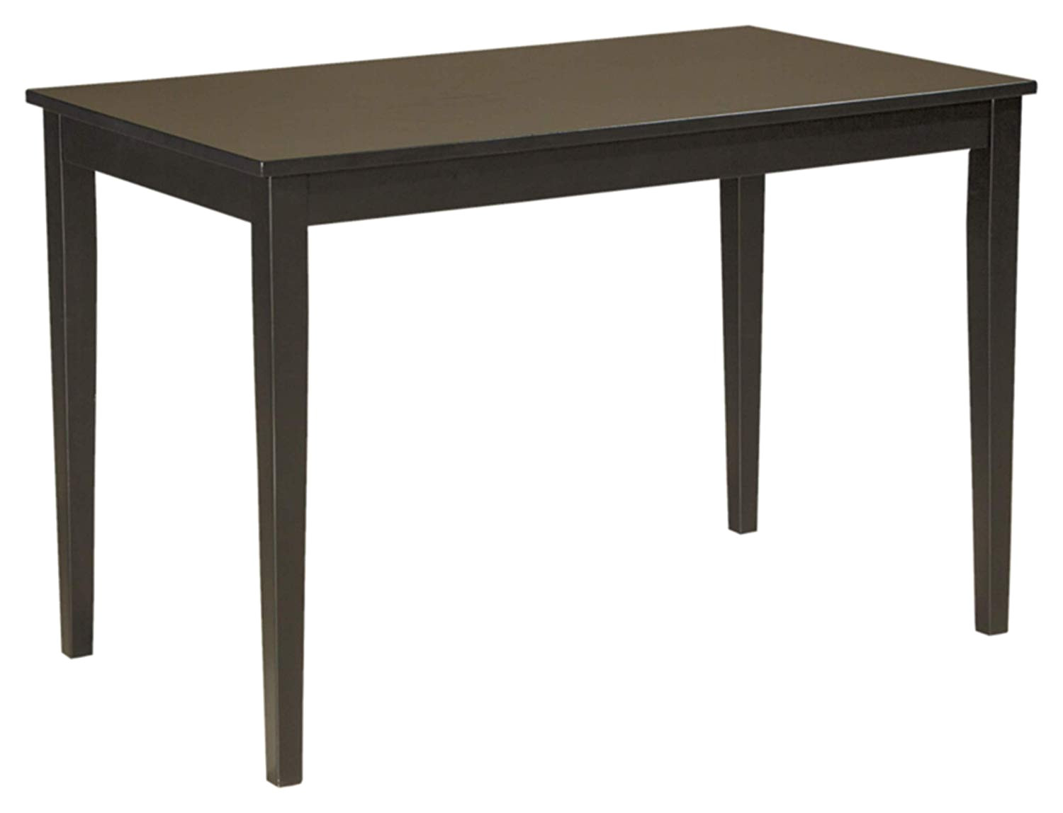 amazon com ashley furniture signature design kimonte dining room table rectangular dark brown tables