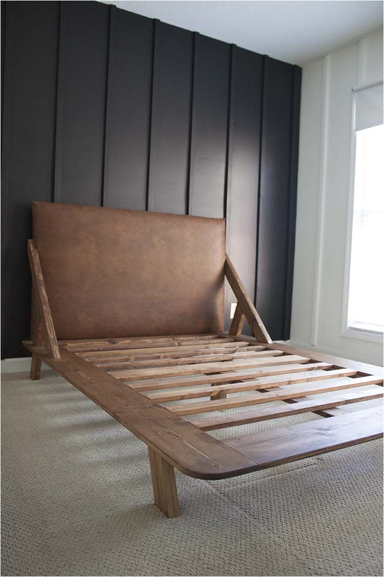 mid century modern diy platform bed