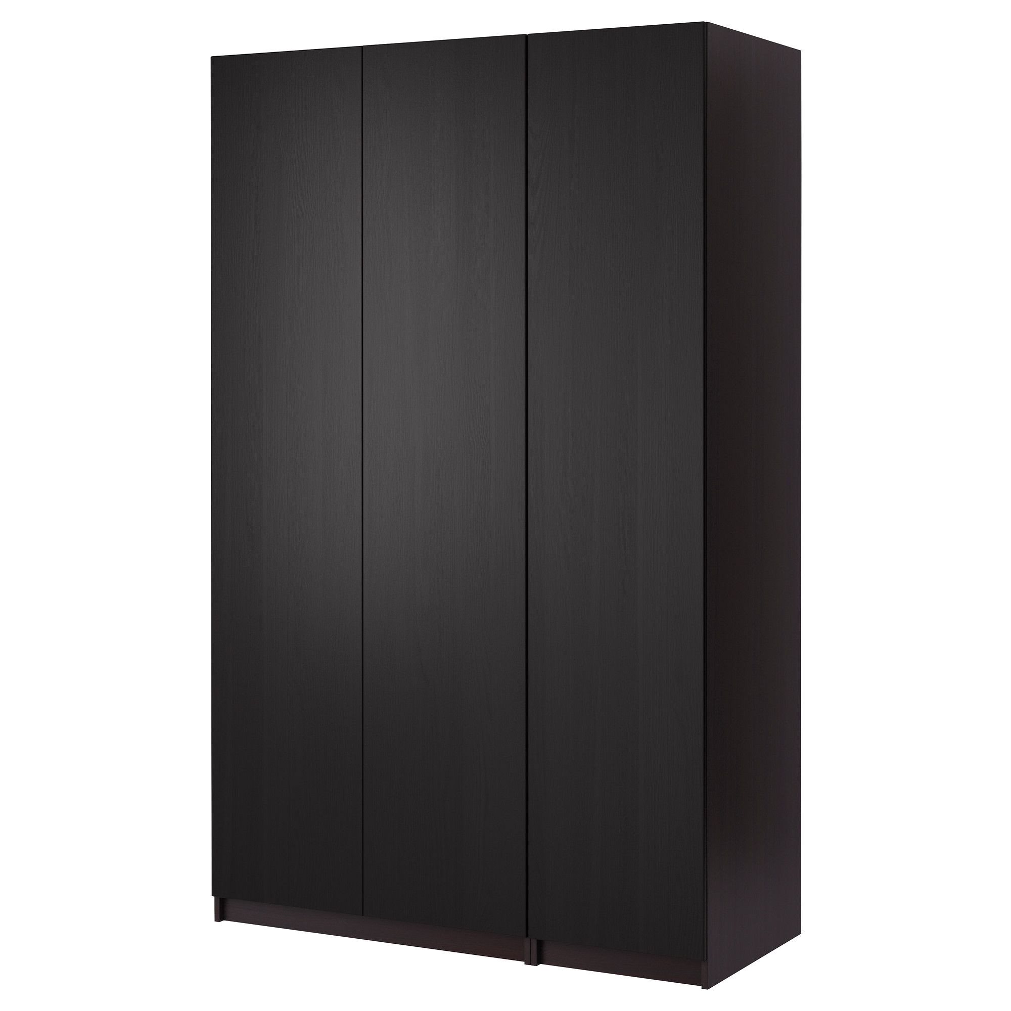 pax wardrobe with 3 doors nexus black brown black brown 58 7 8x23 1 2x93 1 8 ikea