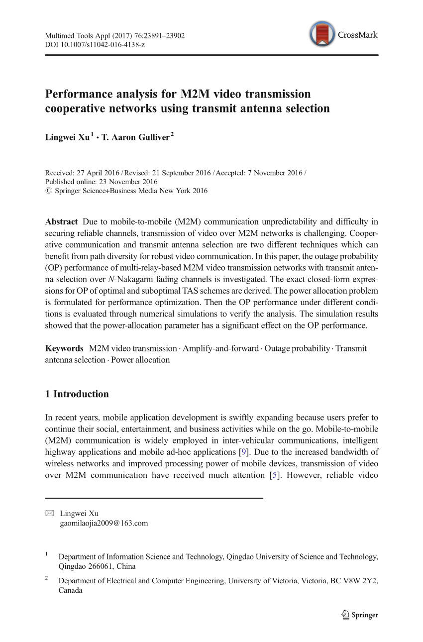 pdf performance analysis of mobile multiuser cooperative networks with tas schemes