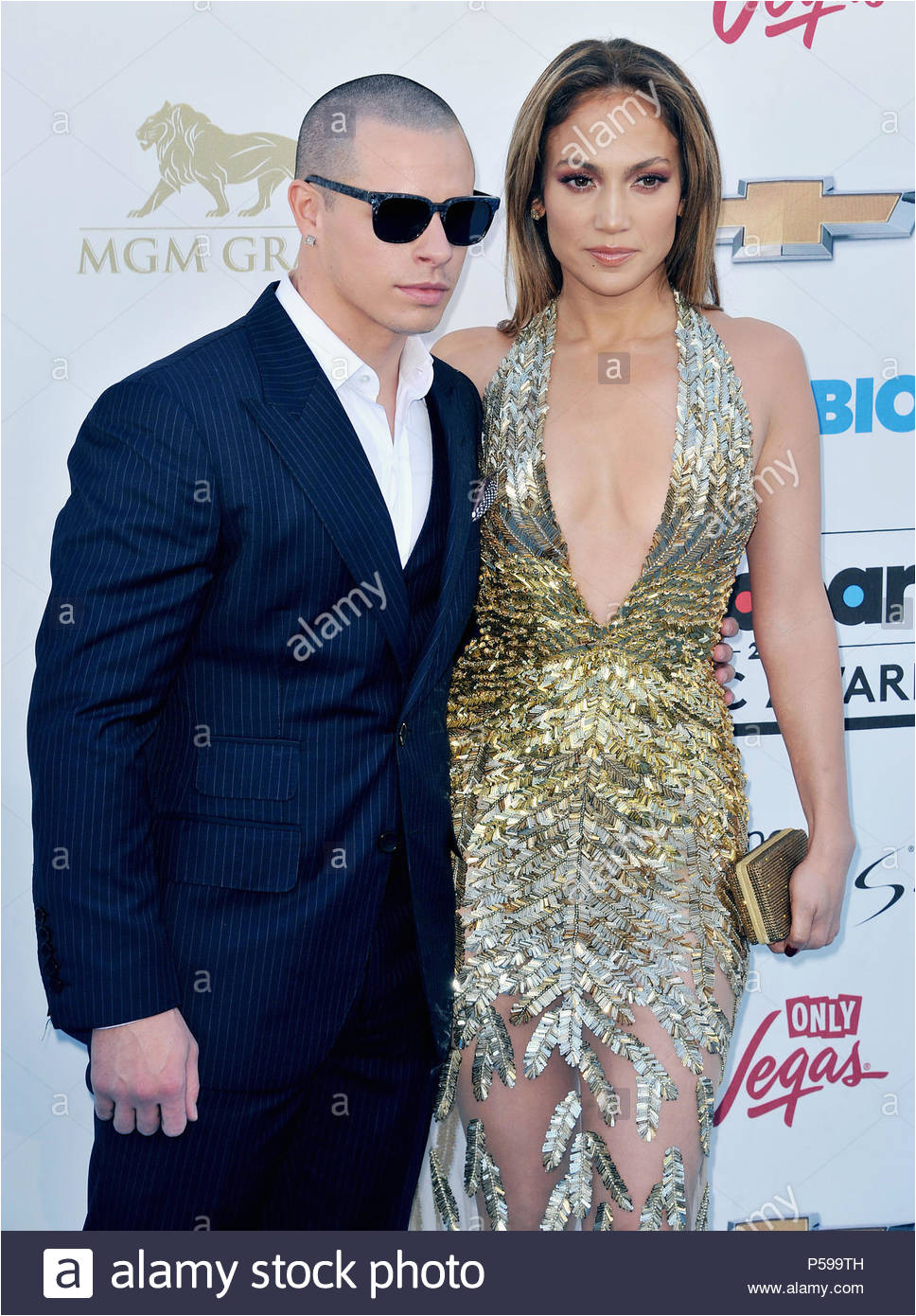 jennifer lopez und casper an der billboard music aw 2013 im mgm grand in las