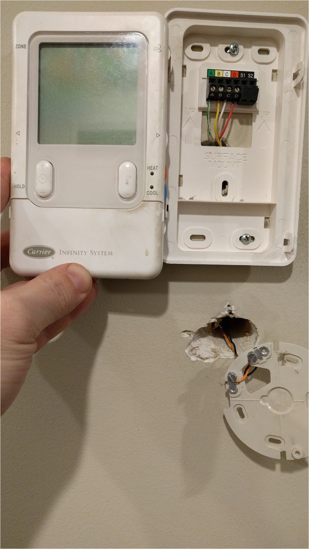hvac help wiring a nest thermostat in an unusual situation home nest wiring diagram for carrier infinity