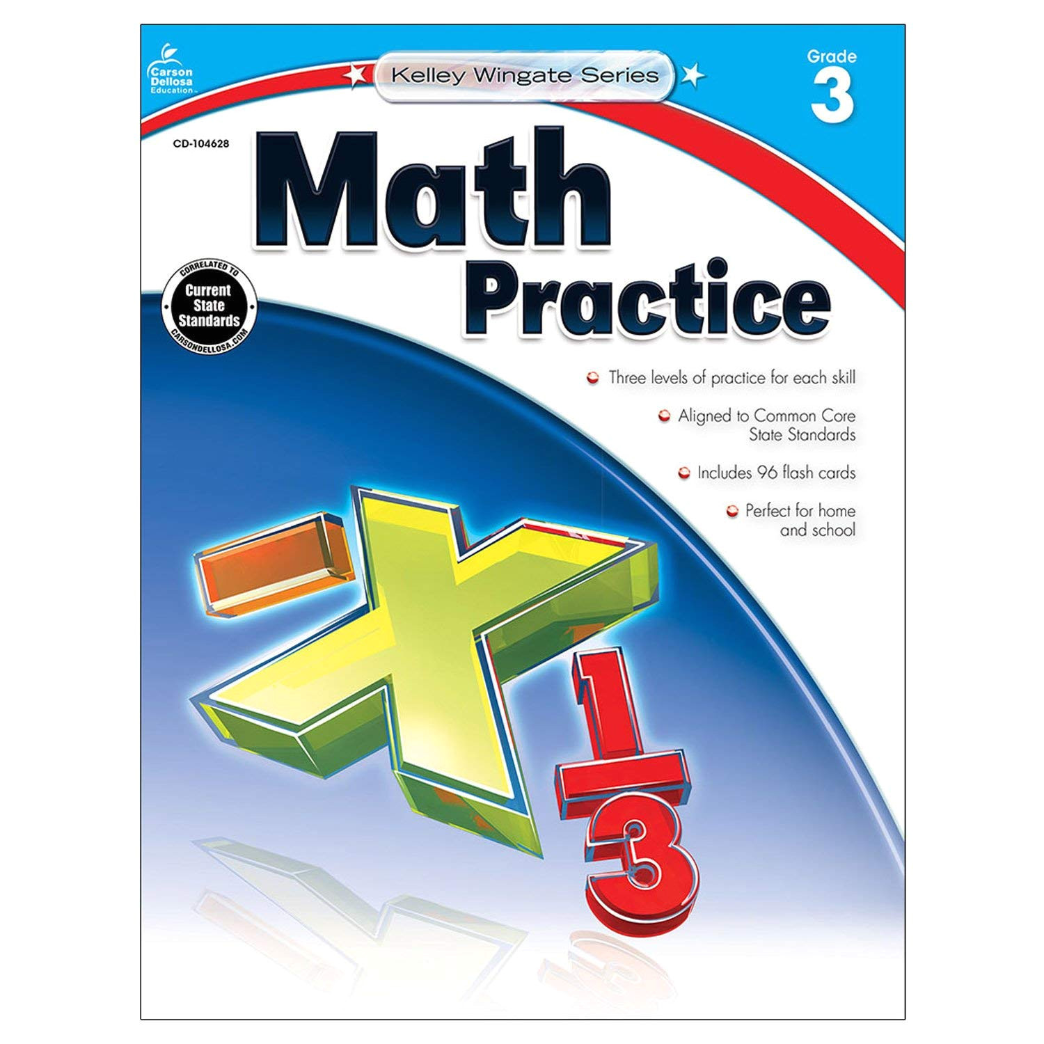 math practice grade 3 kelley wingate carson dellosa publishing 9781483805016 amazon com books