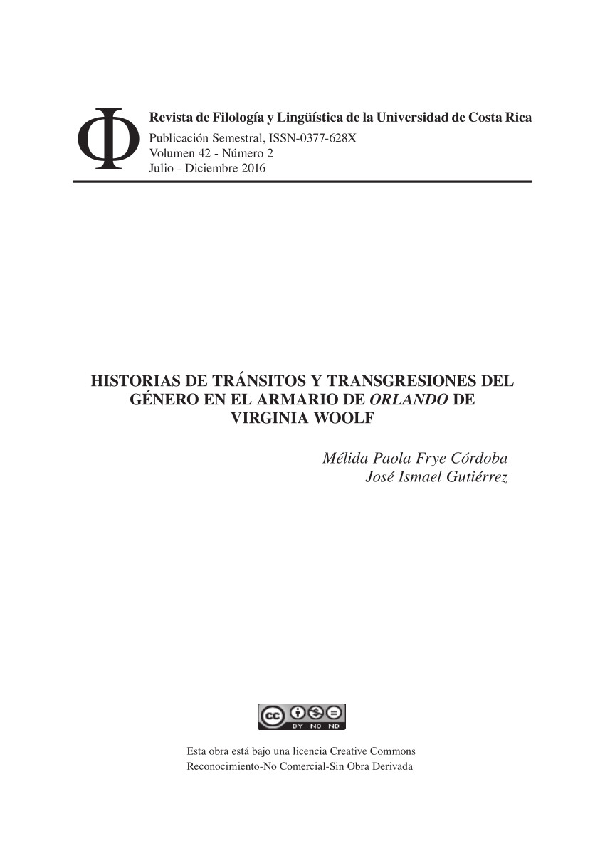 pdf historias de transitos y transgresiones del genero en el armario de orlando de virginia woolf