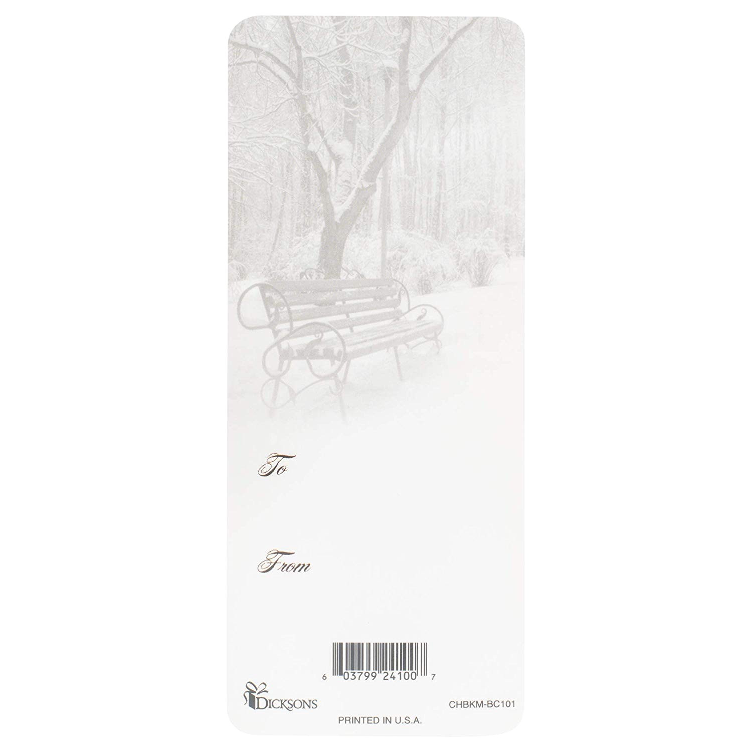 amazon com missing you at christmas winter white 6 x 3 paperboard bookmarks pack of 12 office products