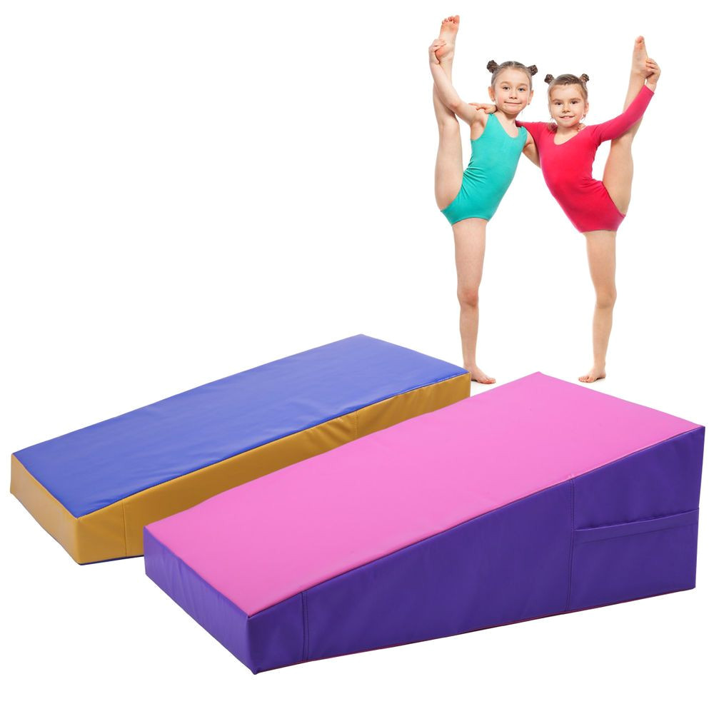 incline mat slope cheese gymnastics gym exercise aerobics tumbling fitness wedge