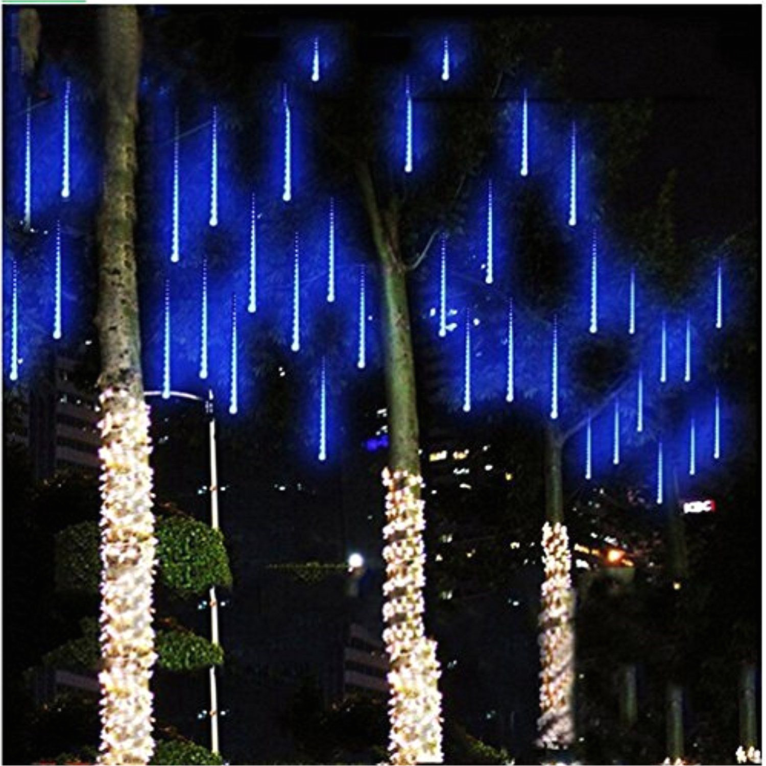 string lights paragala waterproof falling rain fairy lights with 50cm 240 led 8 tubes meteor shower rain led christmas lights for wedding party xmas tree