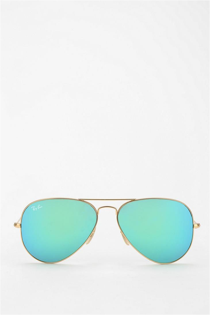 ray ban mirrored aviator sunglasses