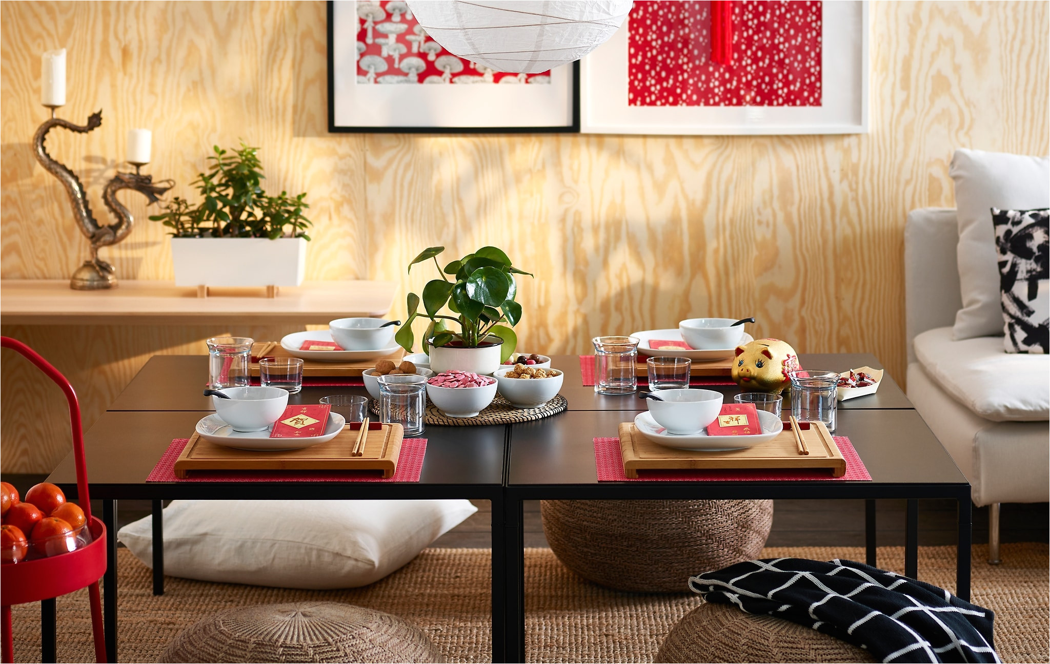 setting the table with some rimforsa chopping boards in bamboo is one idea on how to