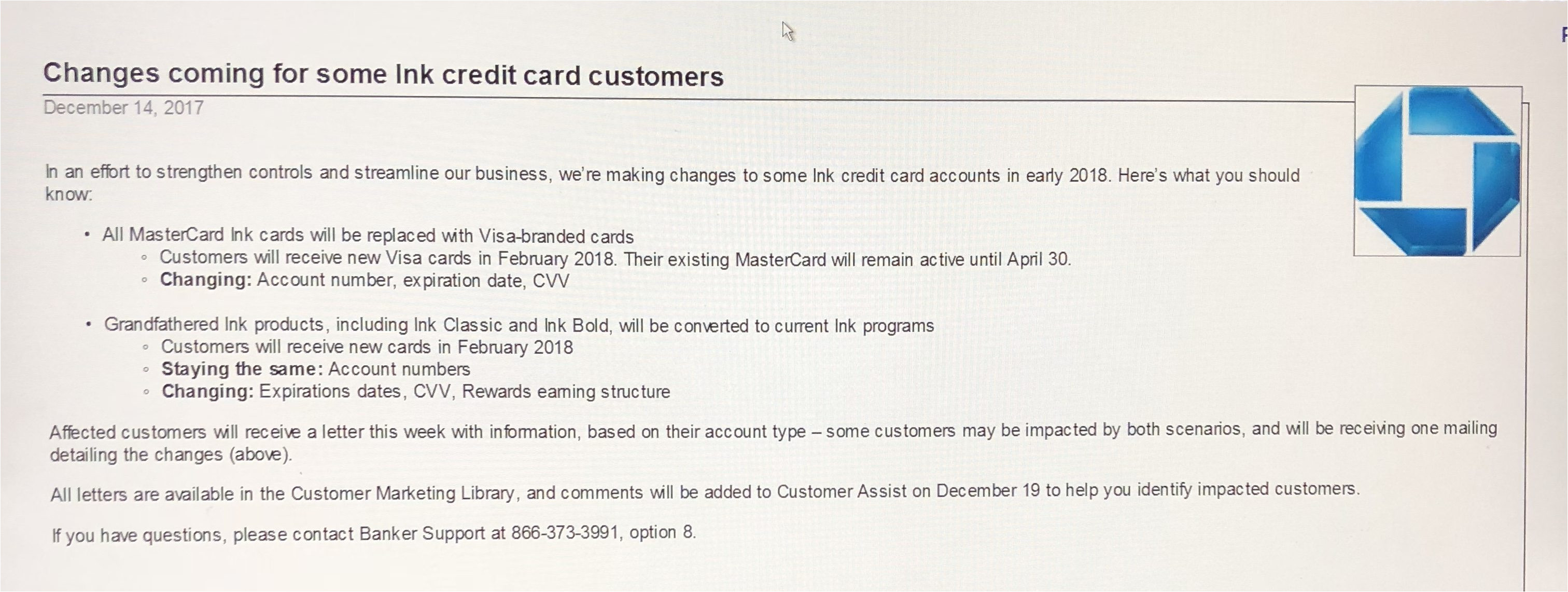 assuming it s just a shift to the cash and plus versions it s not a big deal if they shift the bold to become a preferred that s a negative change for a