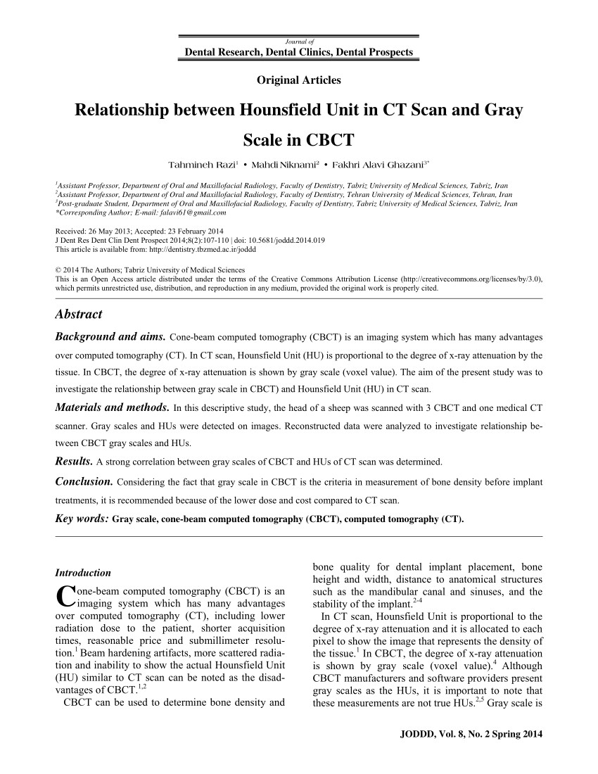 pdf evaluation of the gray level of restorative materials using cone beam computed tomography a cross sectional study