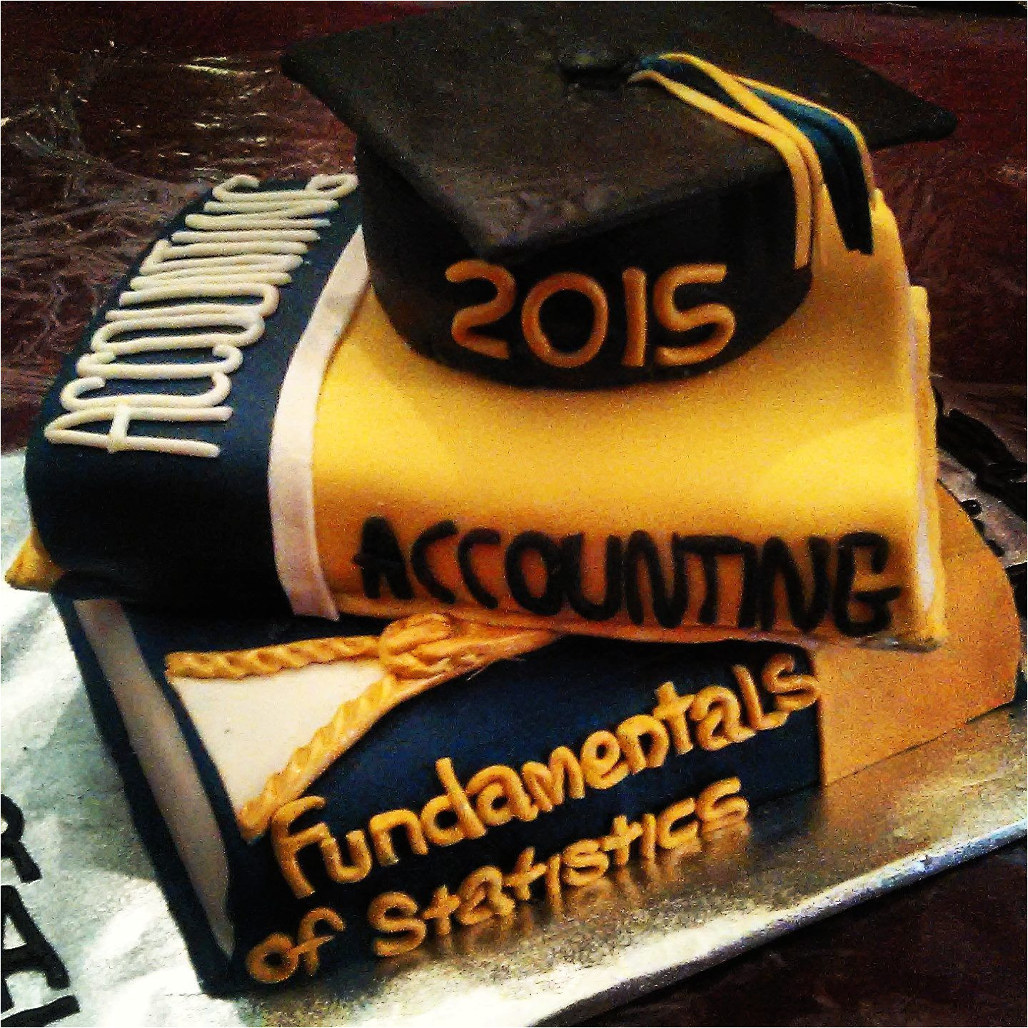 accounting major graduation cake