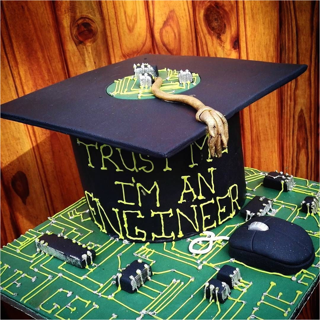you did it congratulations and all the best in your future endeavours graduation trustmeimanengineer engineer cake graduationcake circuit