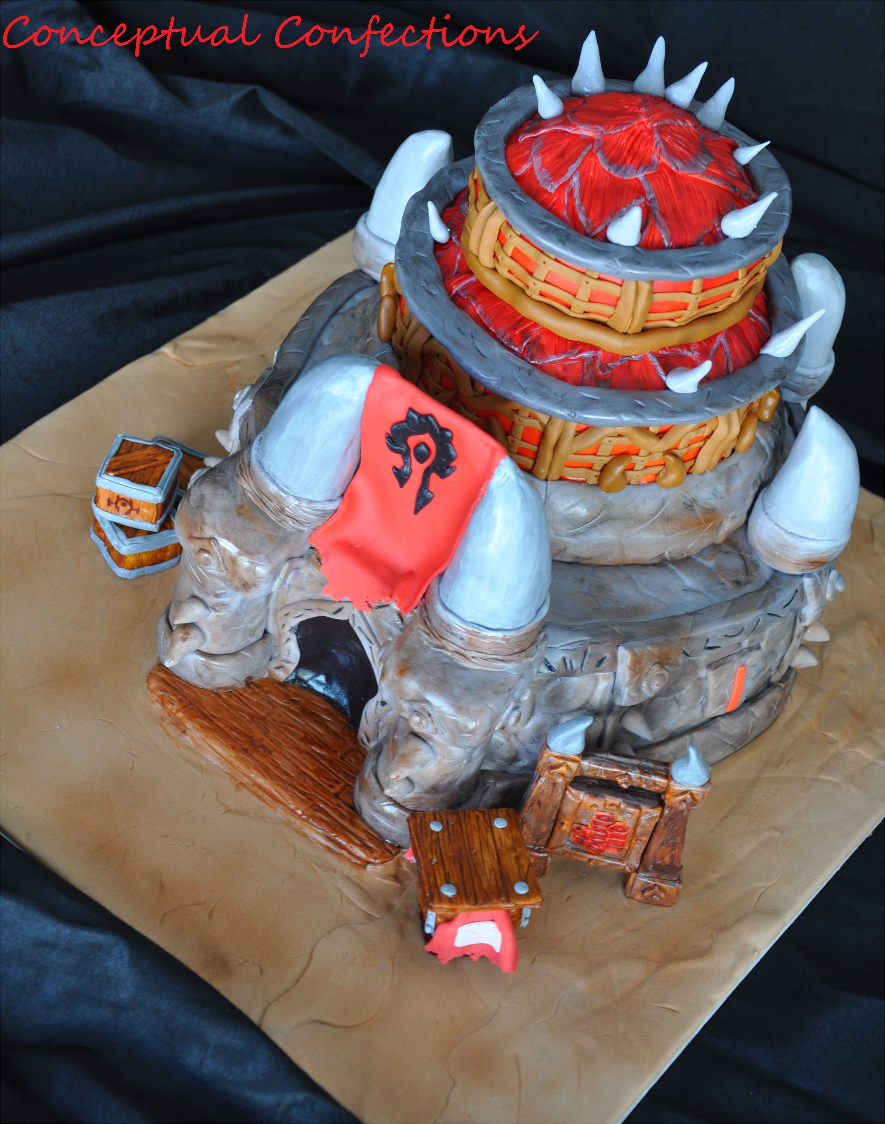 wow horde auction house cake