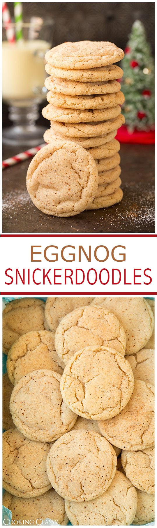 eggnog snickerdoodles if you like eggnog you will love these cookies they are amazing