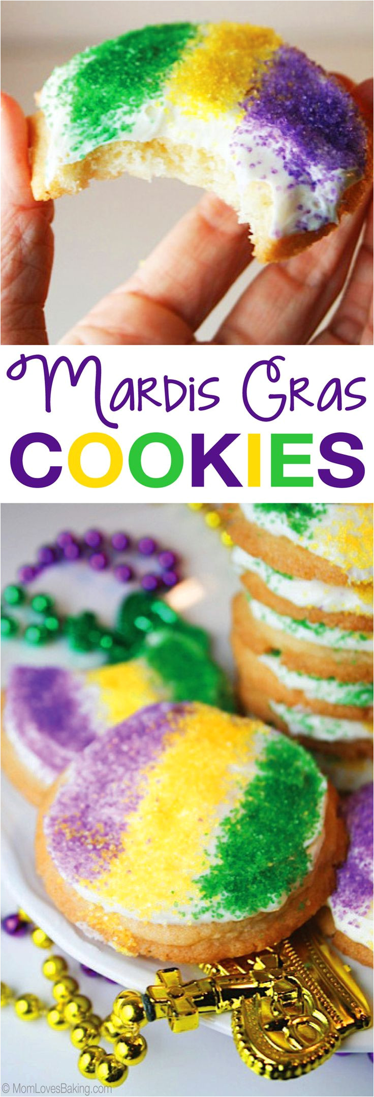 easy mardis gras cookies