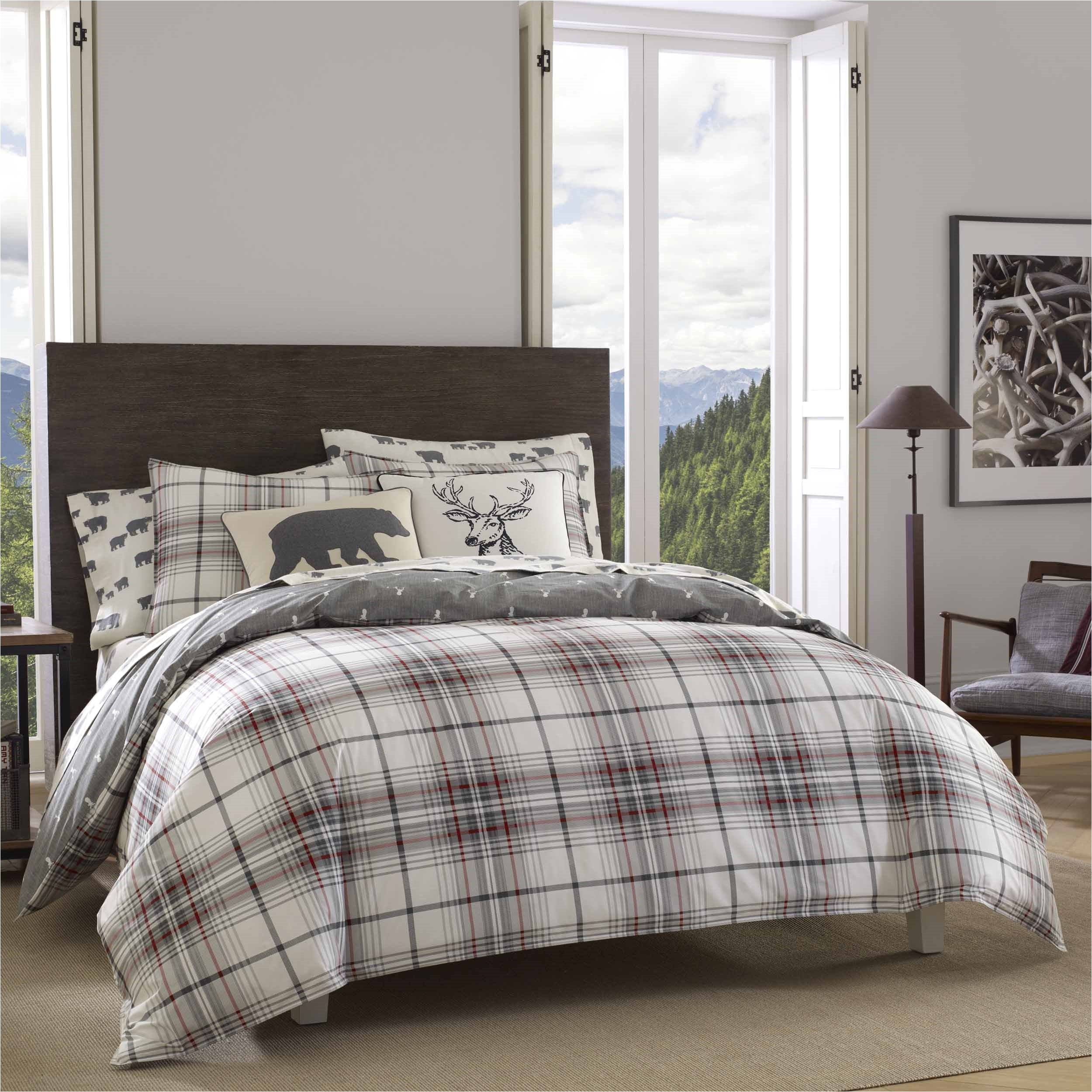 alder plaid 100 cotton comforter set