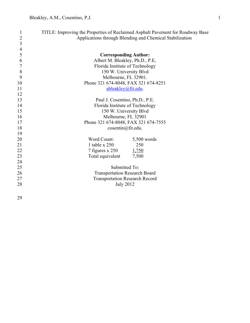 pdf experimental study on the use of reclaimed asphalt pavement as base course materials through blending with crushed stone aggregates world journal of