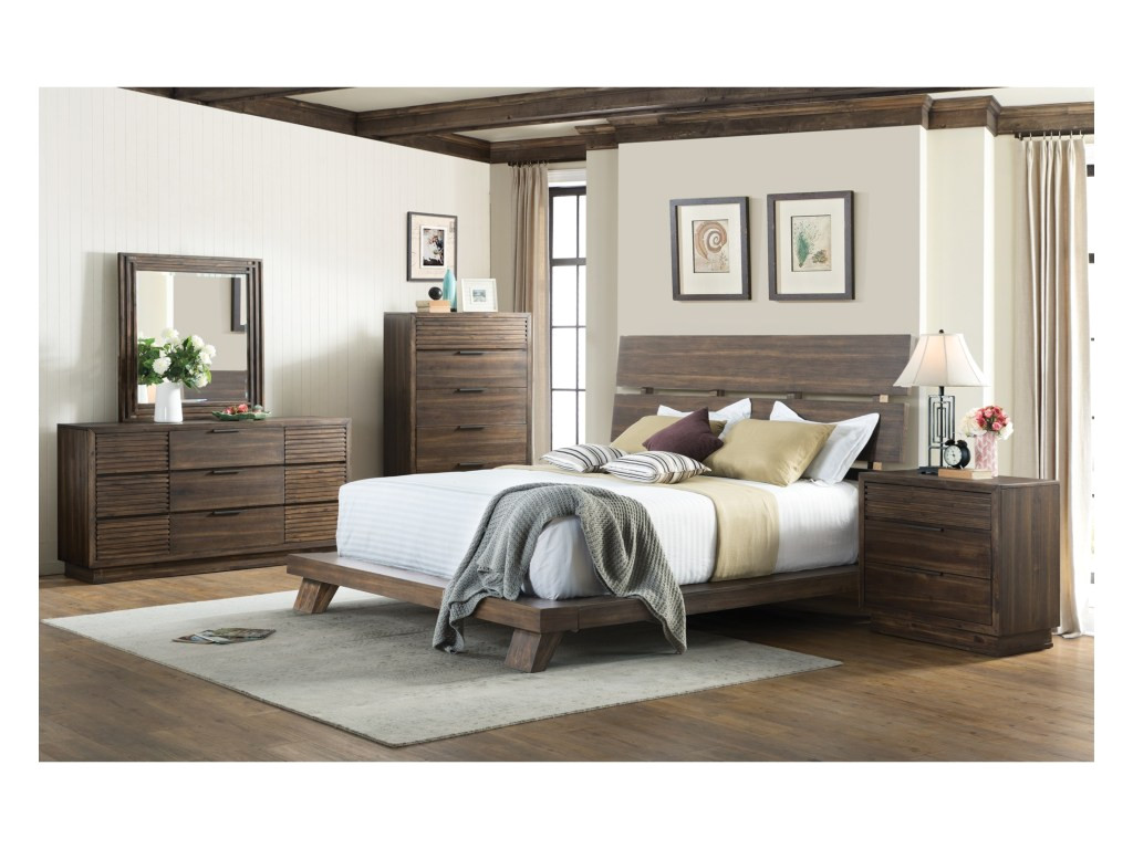 riverside furniture modern gatherings twoking platform bed