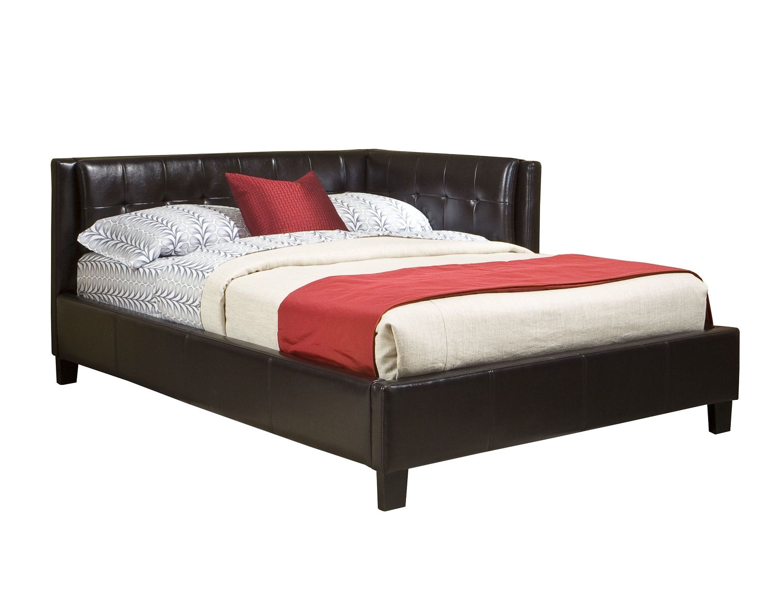 standard furniture rochester full corner daybed in black 92053