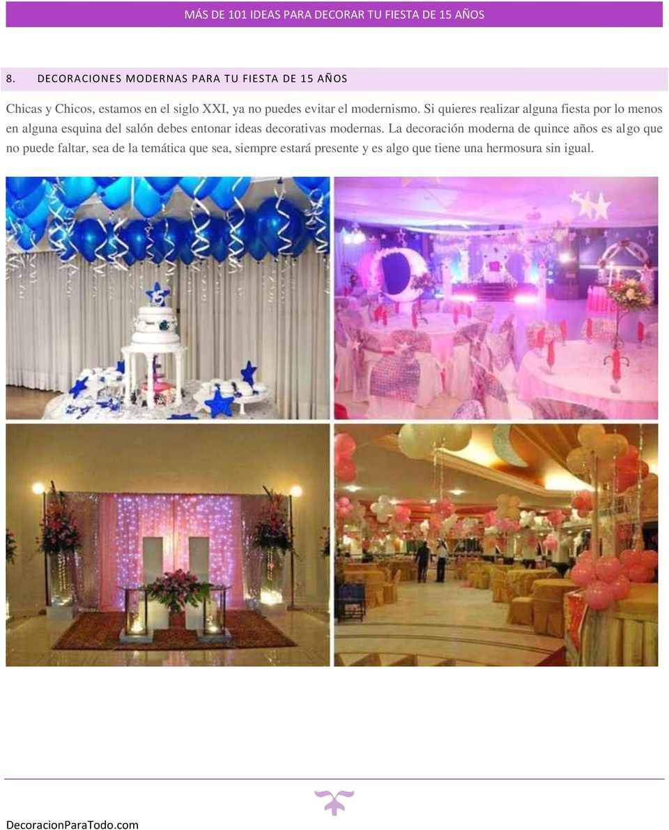 mas de 101 ideas para decorar tu fiesta de 15 aa os pdf