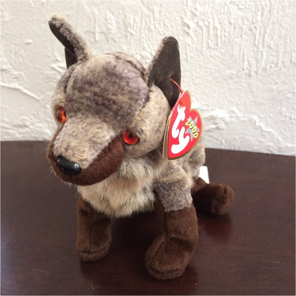 Derby Beanie Baby Value Ty Howl Wolf Beanie Baby original with Tag 2000 Beanbag Plush