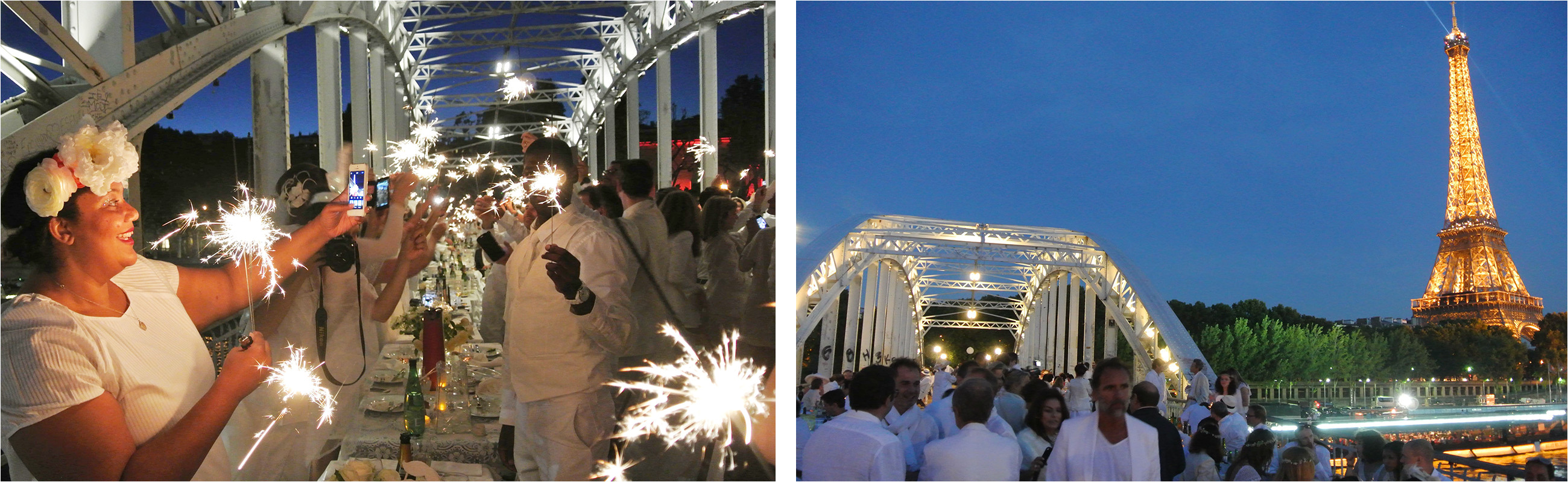 passersby asked us if it was a wedding it was the best da ner en blanc that i have ever attended and without doubt the most surreal event of my life