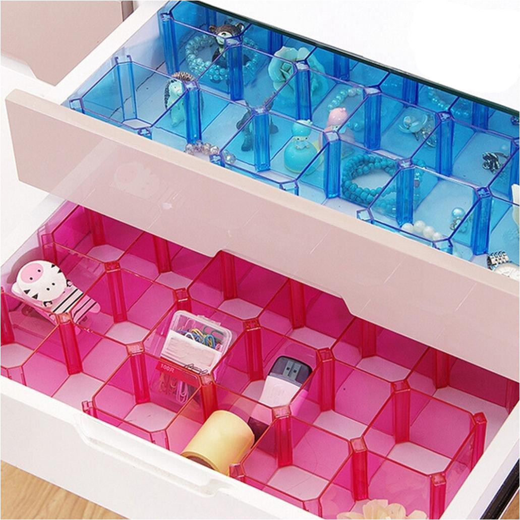 adjustable grid drawer dividers diy plastic closet separator clapboard tidy organizer storage container underwear socks dhl