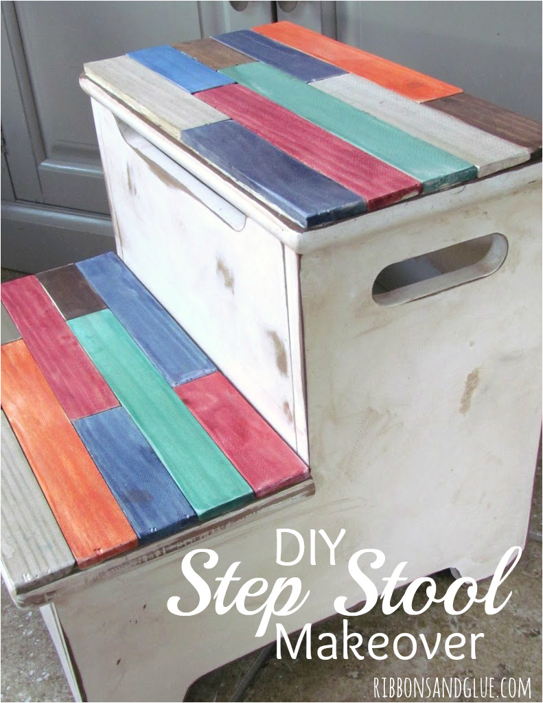 Diy Potty Step Stool with Handles Diy Step Stool Makeover Colors Pinterest Stool Makeover Diy