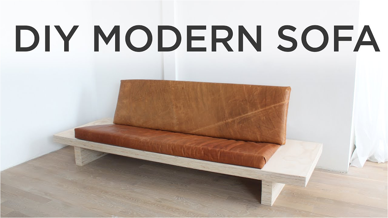 diy modern sofa how to make a sofa out of plywood