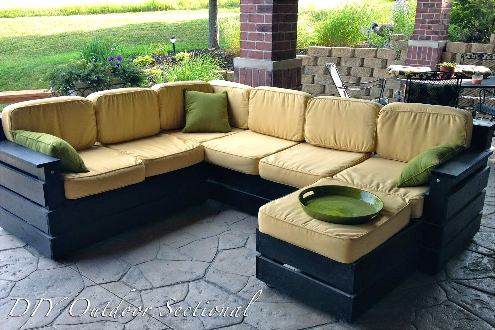 diy outdoor sectional build it yourself out of regular wood from a home improvement store