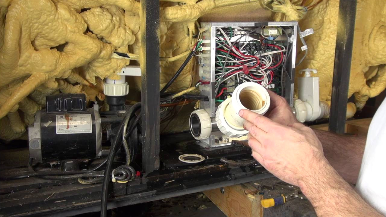 how to replace leaking hot tub heater union gaskets the spa guy