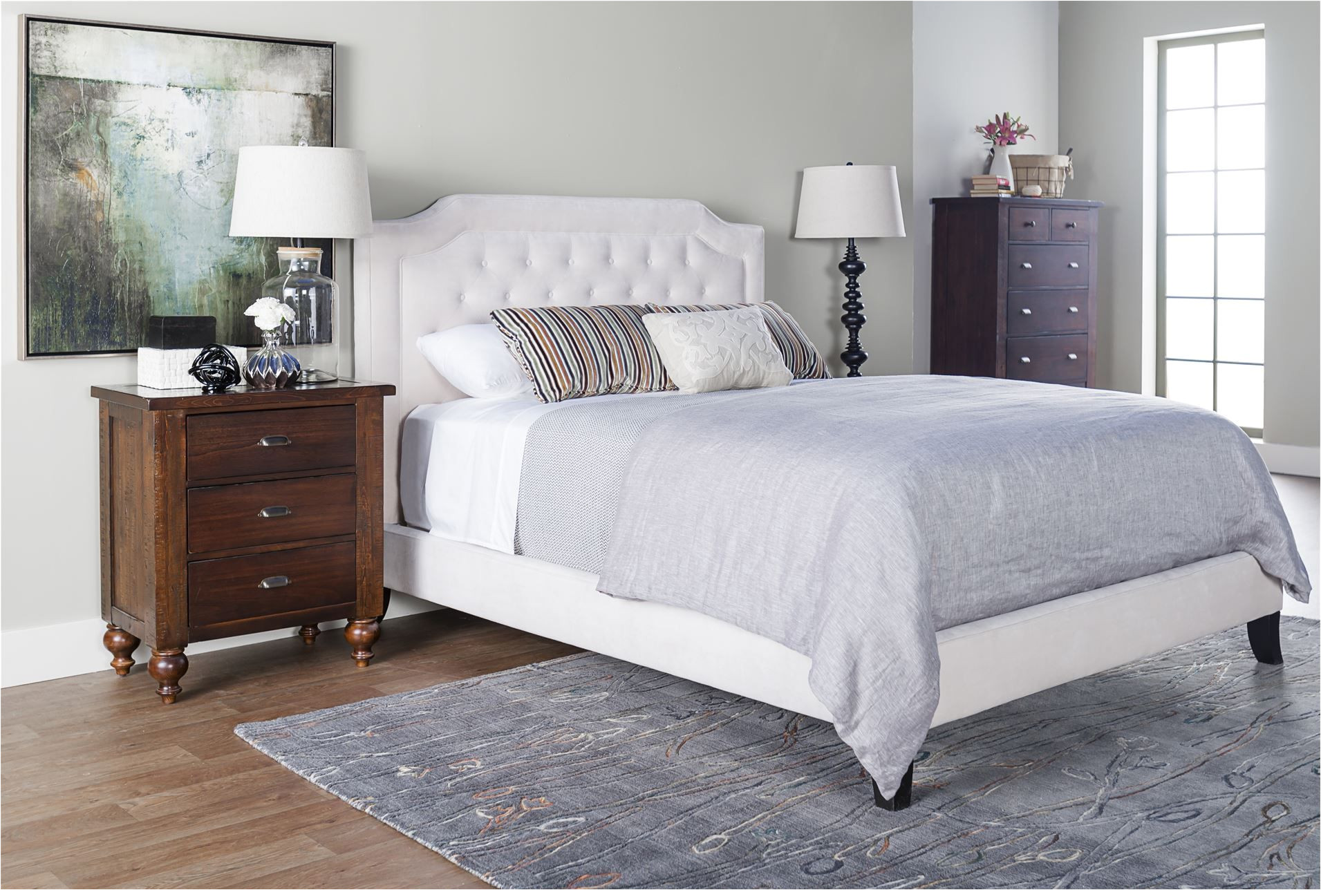 bardot fabric eastern king panel bed want this bed in this color for master bedroom against light gray wall right