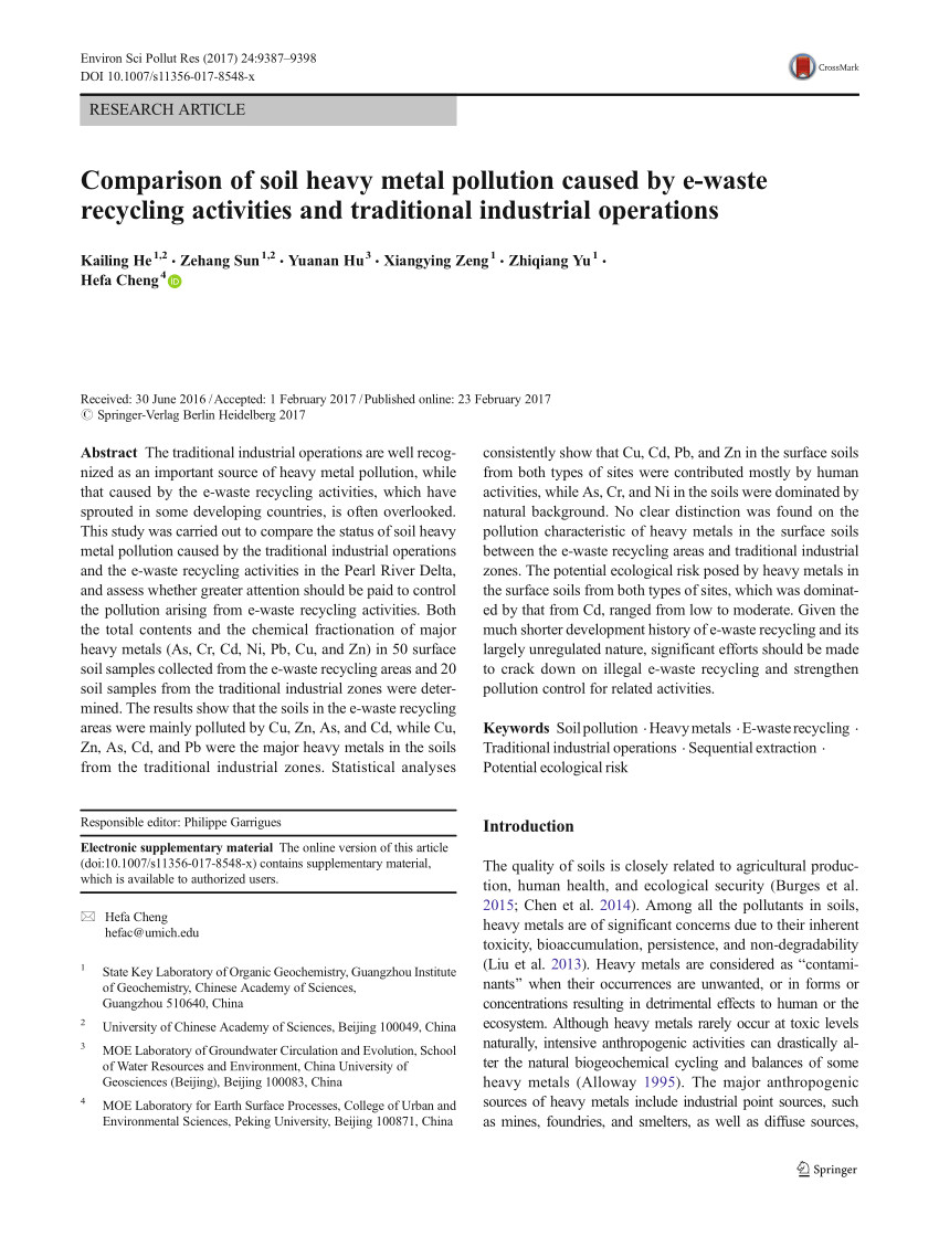 pdf simulation of changes in heavy metal contamination in farmland soils of a typical manufacturing center through logistic based cellular automata