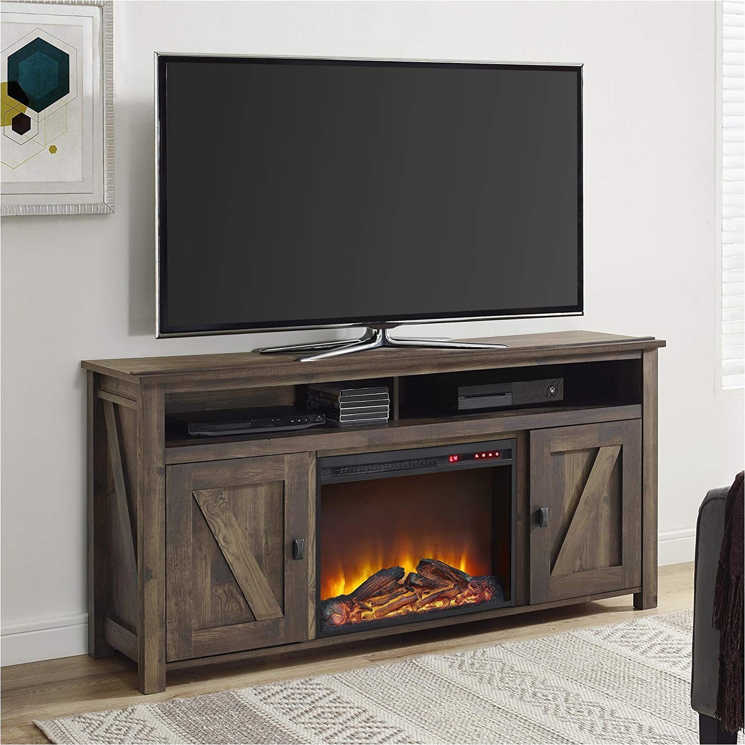 costco media console of 19 decent ember hearth electric fireplace costco kayla