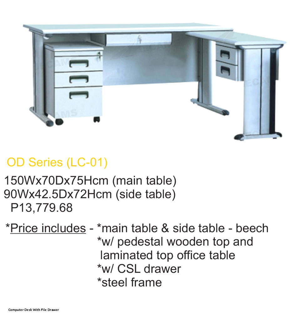 computer desk with file cabinet inspirational wooden puter desk plete with drawer for keyboard and scanner