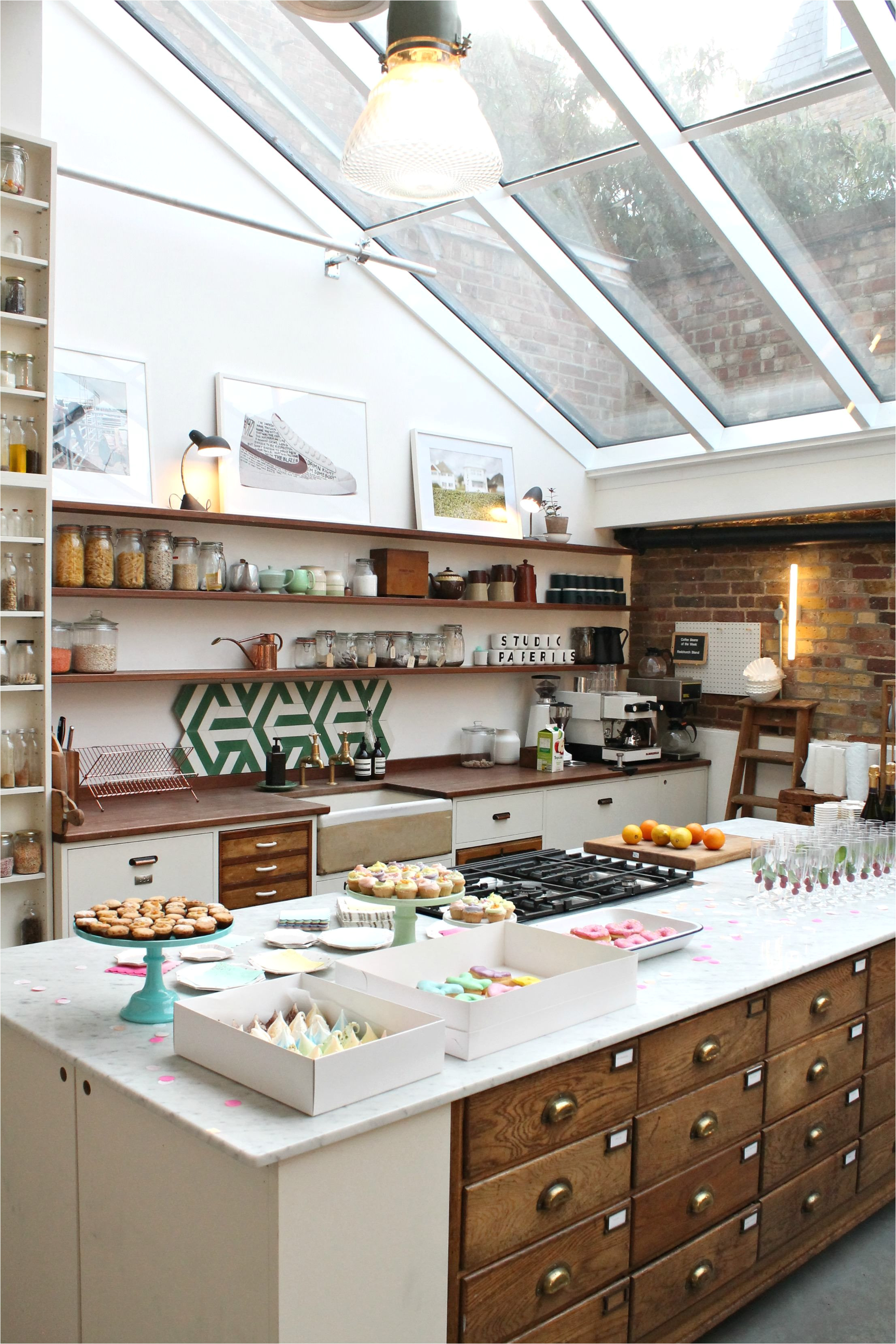 vintage style kitchen where jamie oliver cooks papermill studios