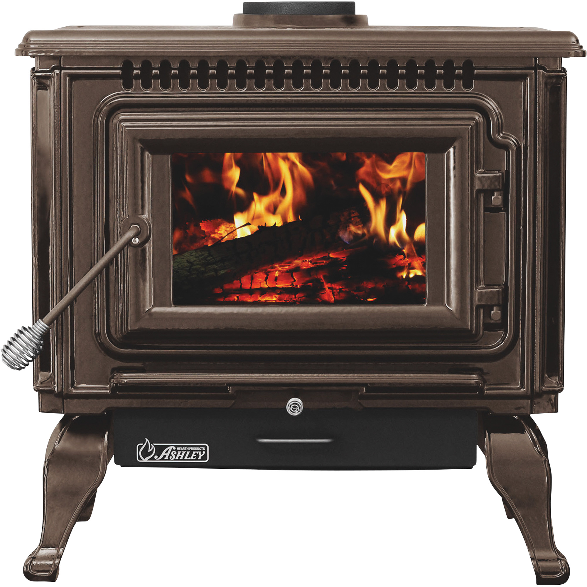 ashley hearth products xl porcelain enamel wood stove