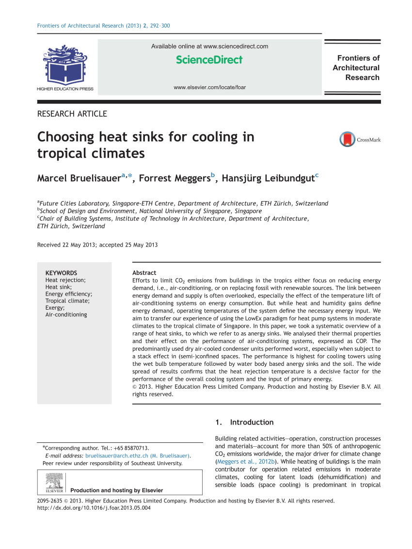 pdf choosing heat sinks for cooling in tropical climates