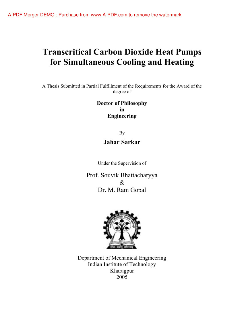 pdf transcritical carbon dioxide based heat pumps for simultaneous cooling and heating applications