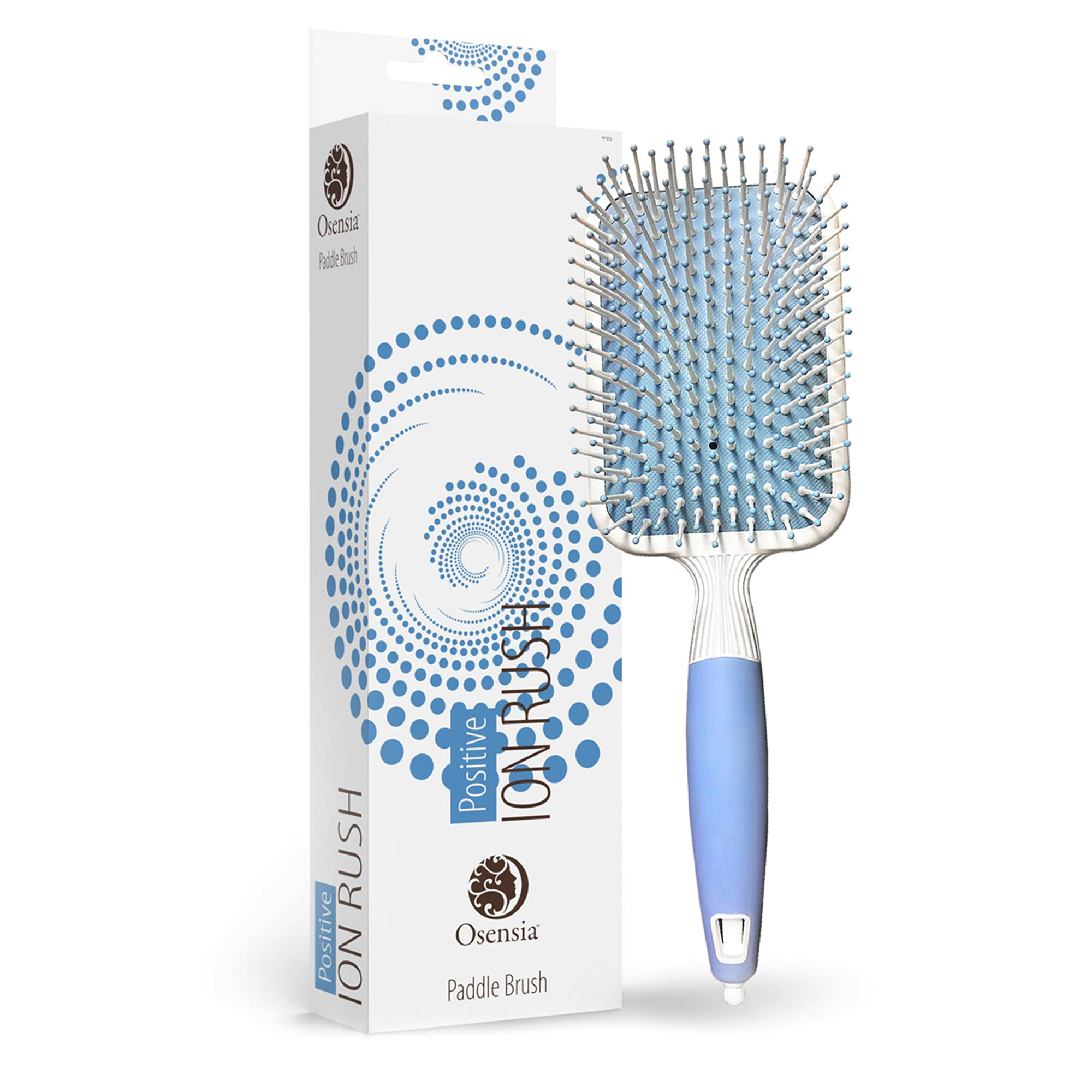 soft paddle brush infused with ionic minerals anti static flat detangler brush for hair styling