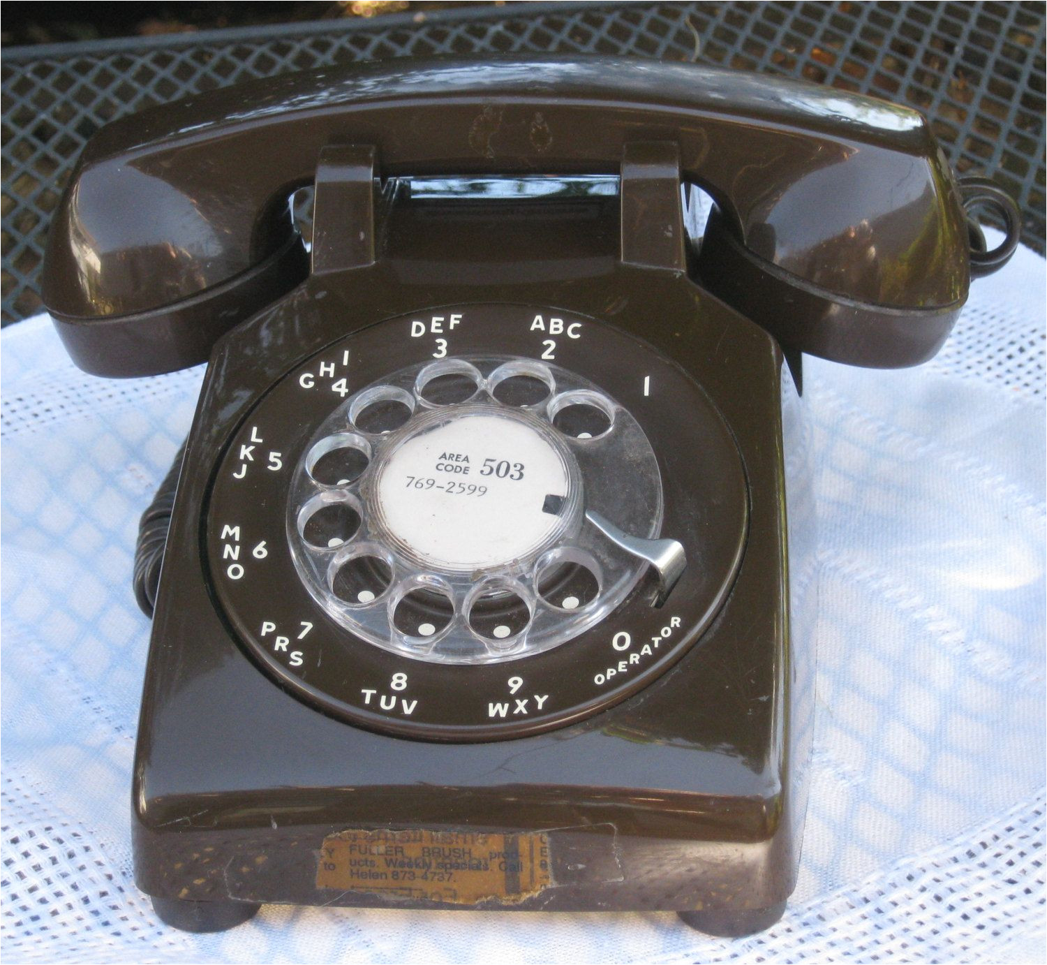 Fuller Brush Products Vintage Vintage Itt Chocolate Brown Rotary Phone Vintage Phones and Vintage