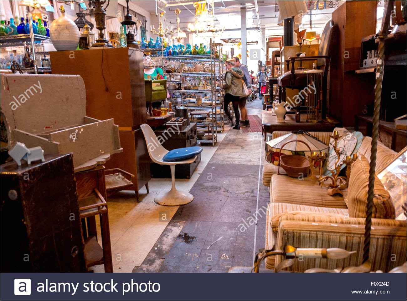 new york city usa inside shop in vintage store brooklyn district