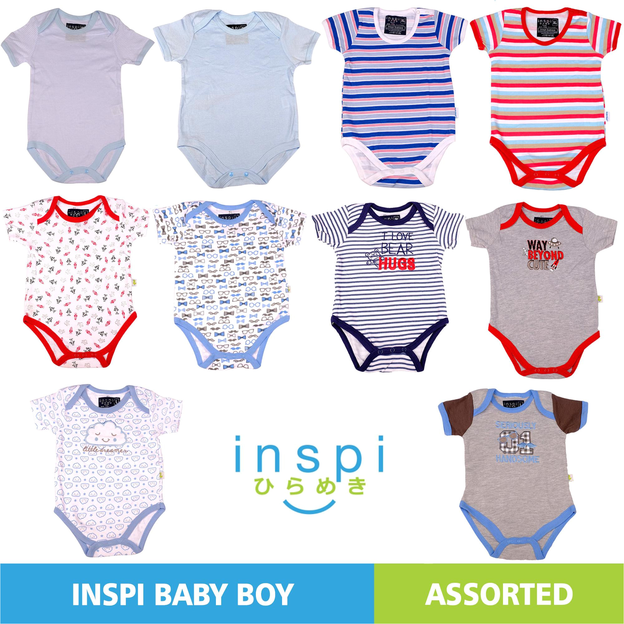 philippines inspi babies boys assorted set of 2 100 cotton onesies newborn infant quality