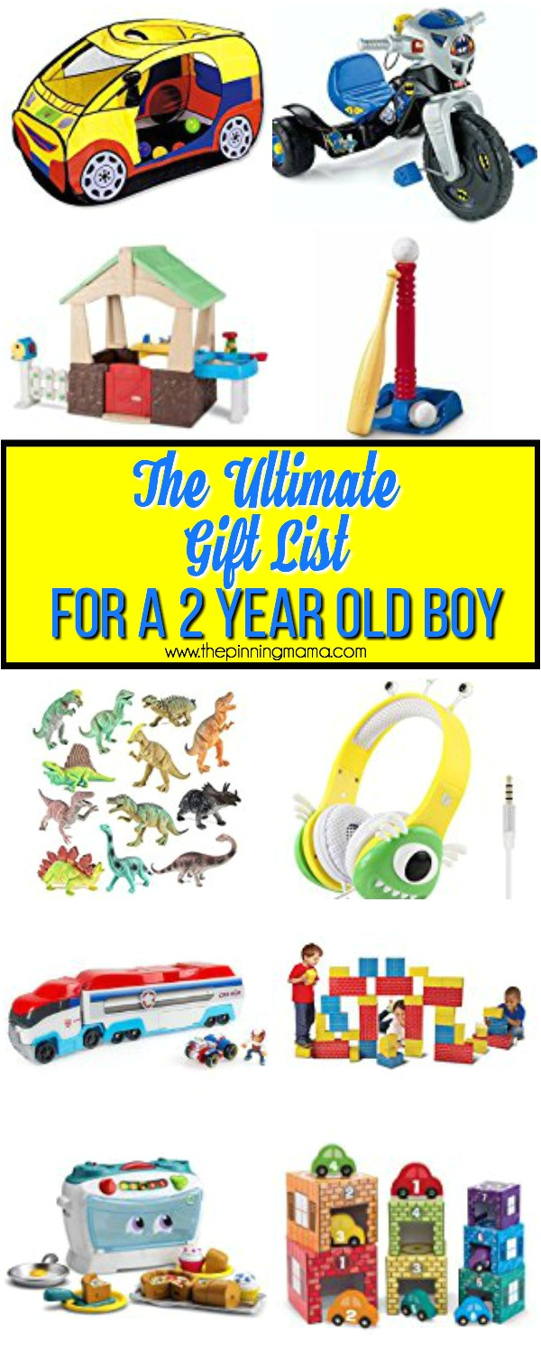 the best gift list for a 2 year old boy