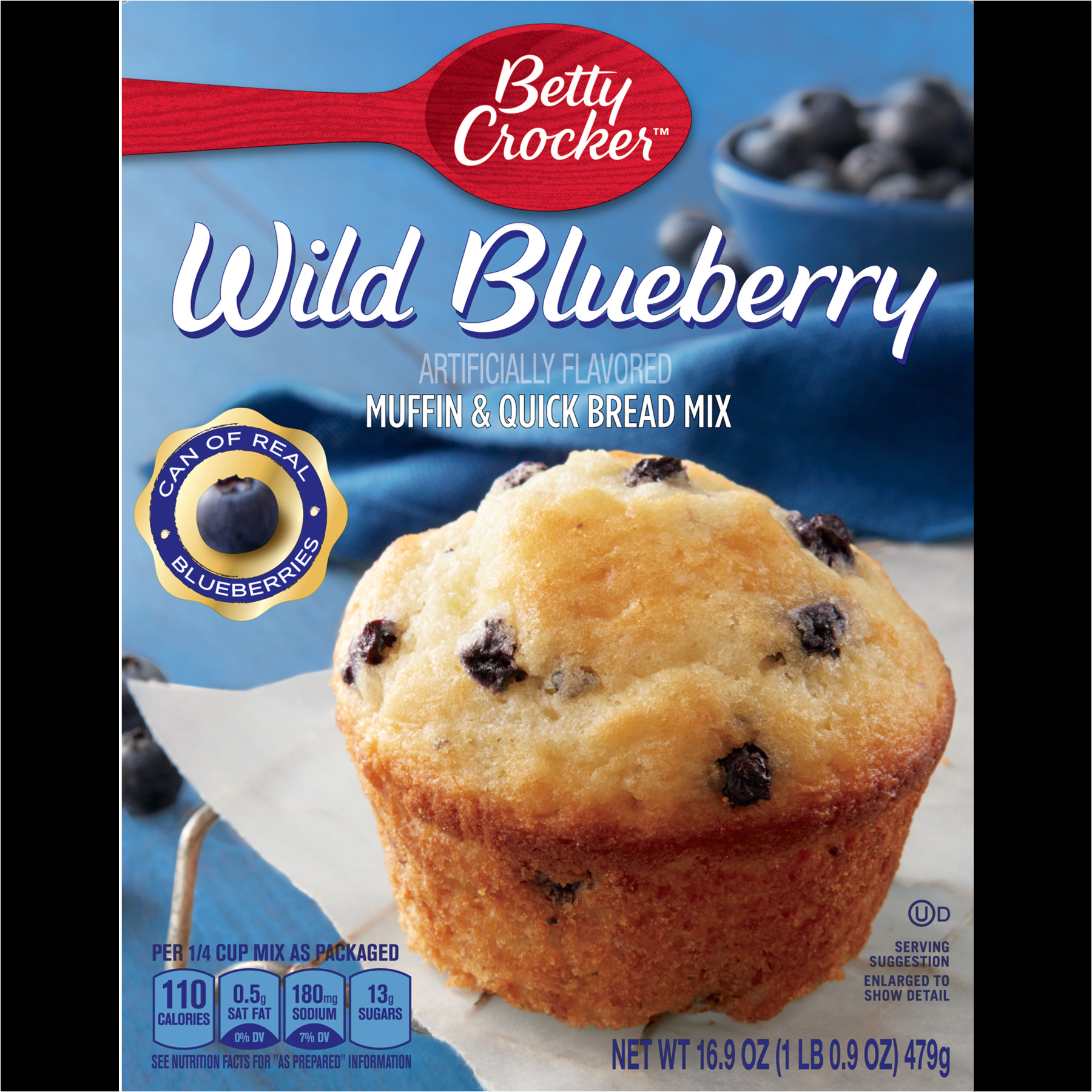 betty crocker wild blueberry muffin and quick bread mix 16 9 oz walmart com