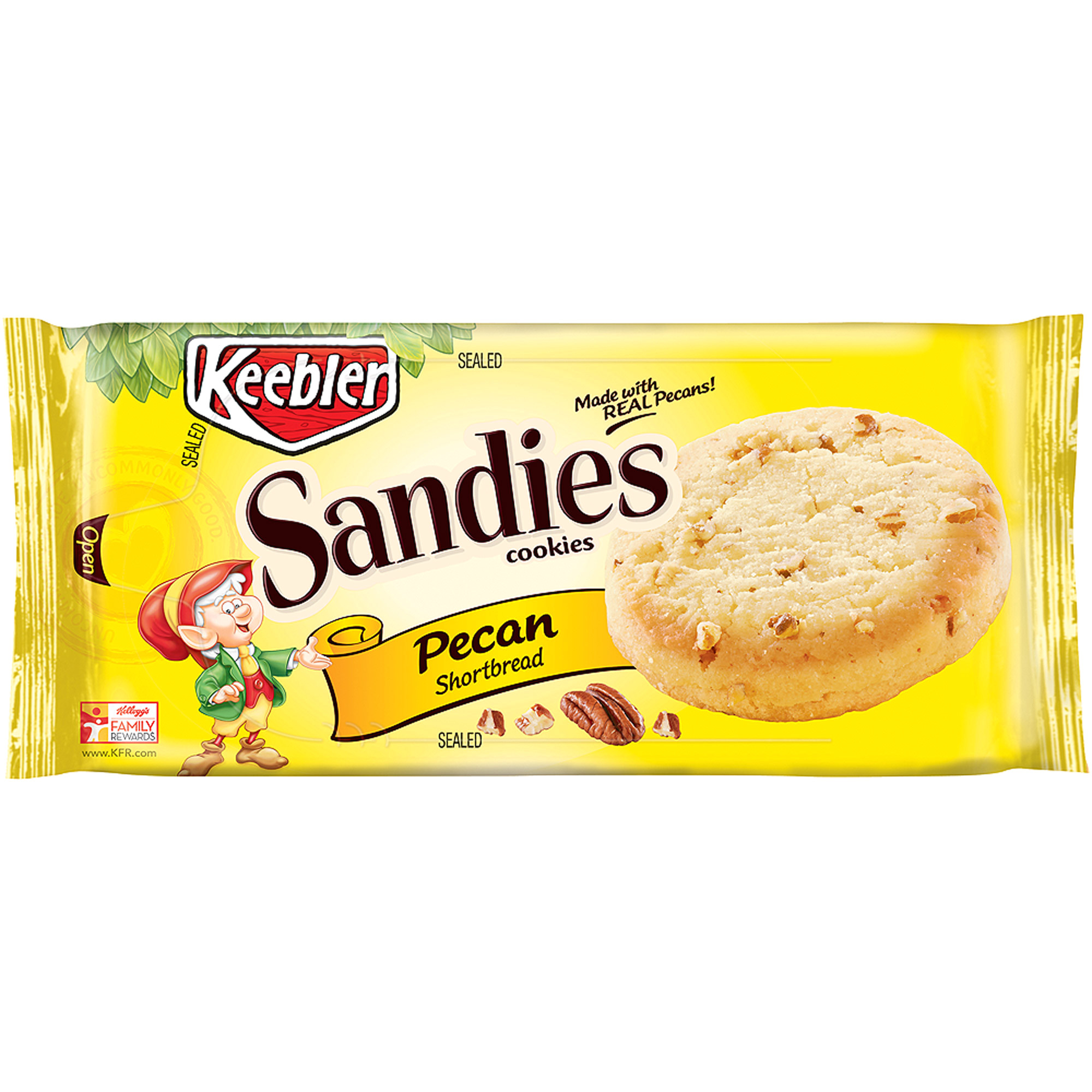 keebler sandies pecan shortbread cookies 11 3 oz pack of 12 walmart com